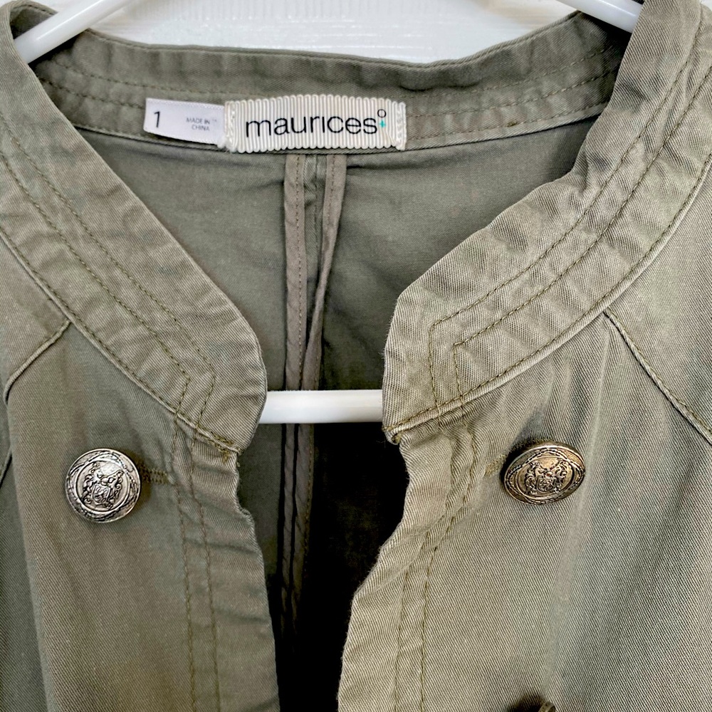 Military Style, Army Green Jacket from Maurices in Women’s Size 1